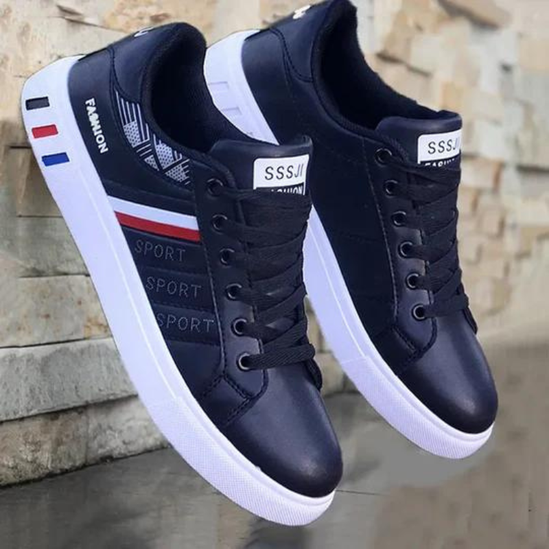Sneakers | Schnürschuhe | Rutschfeste Schuhe | Wanderschuhe | Herrenschuhe-Schwarz-39-Chaps Herrenmode