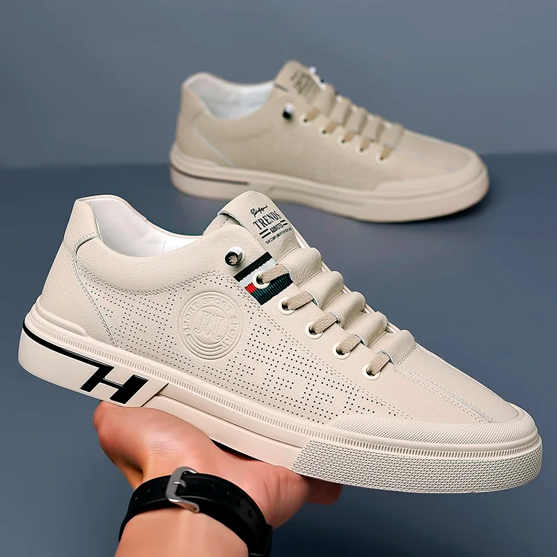 Sneakers zum Hineinschlüpfen | Alltagsschuhe | Schnürschuhe | Weiße Sneakers | Herrenschuhe-Chaps Herrenmode