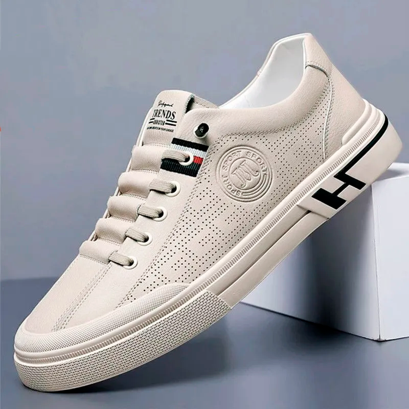 Sneakers zum Hineinschlüpfen | Alltagsschuhe | Schnürschuhe | Weiße Sneakers | Herrenschuhe-Chaps Herrenmode