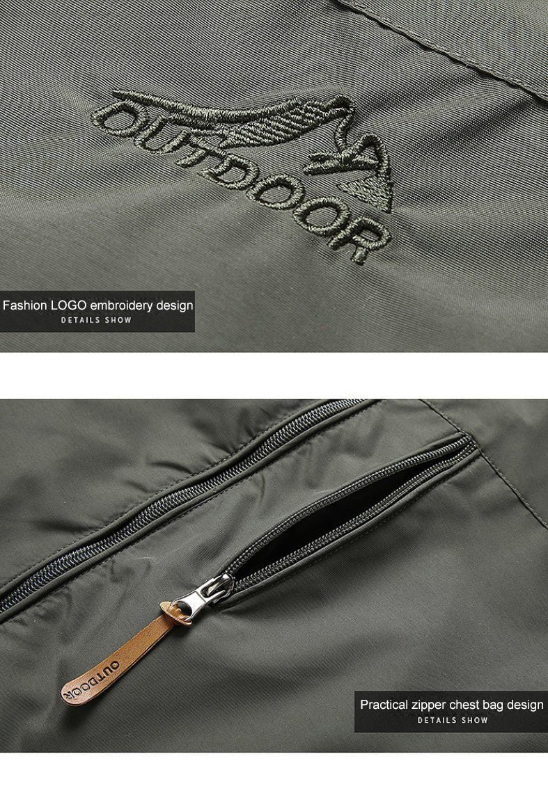 Softshell Jacke - Herren Kapuzenjacke Wasserdicht Outdoor Winddicht Jacke-Chaps Herrenmode
