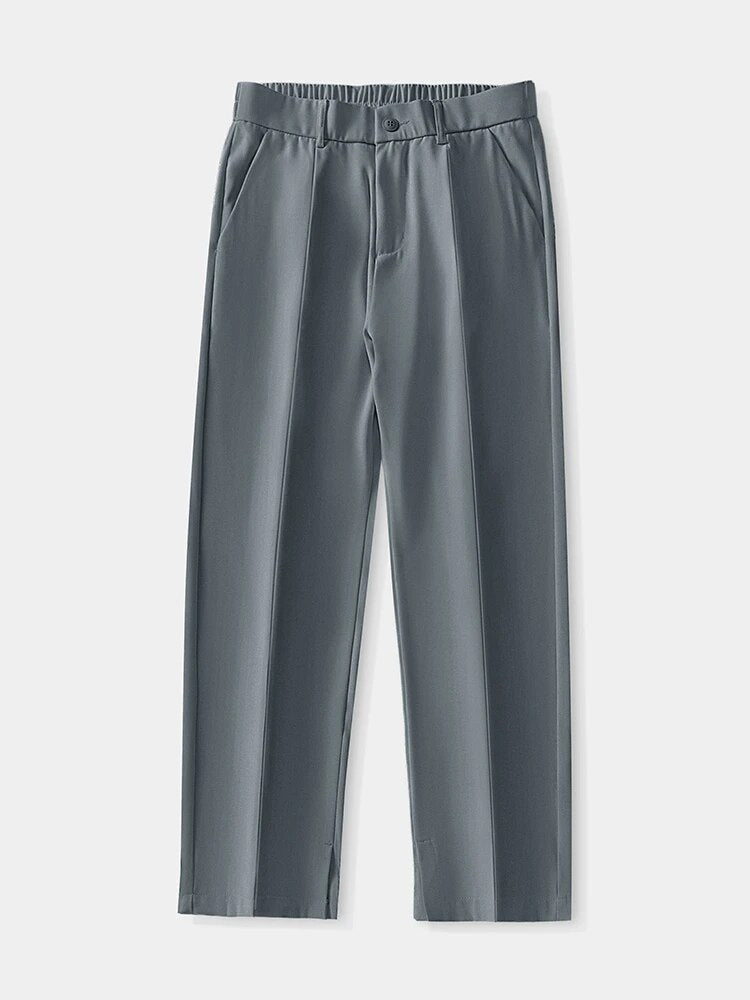 Sommerhose – Leichte Herrenhose mit elastischem Bund und geradem Bein-Chaps Herrenmode