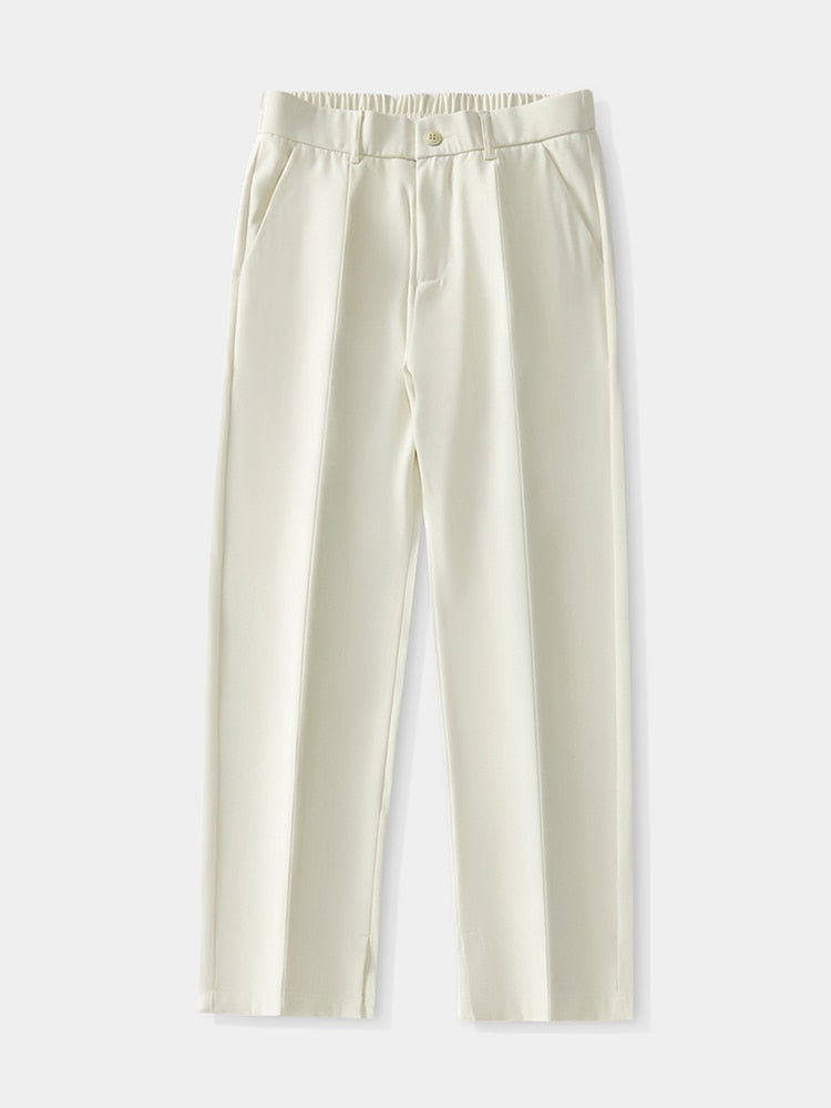 Sommerhose – Leichte Herrenhose mit elastischem Bund und geradem Bein-Chaps Herrenmode