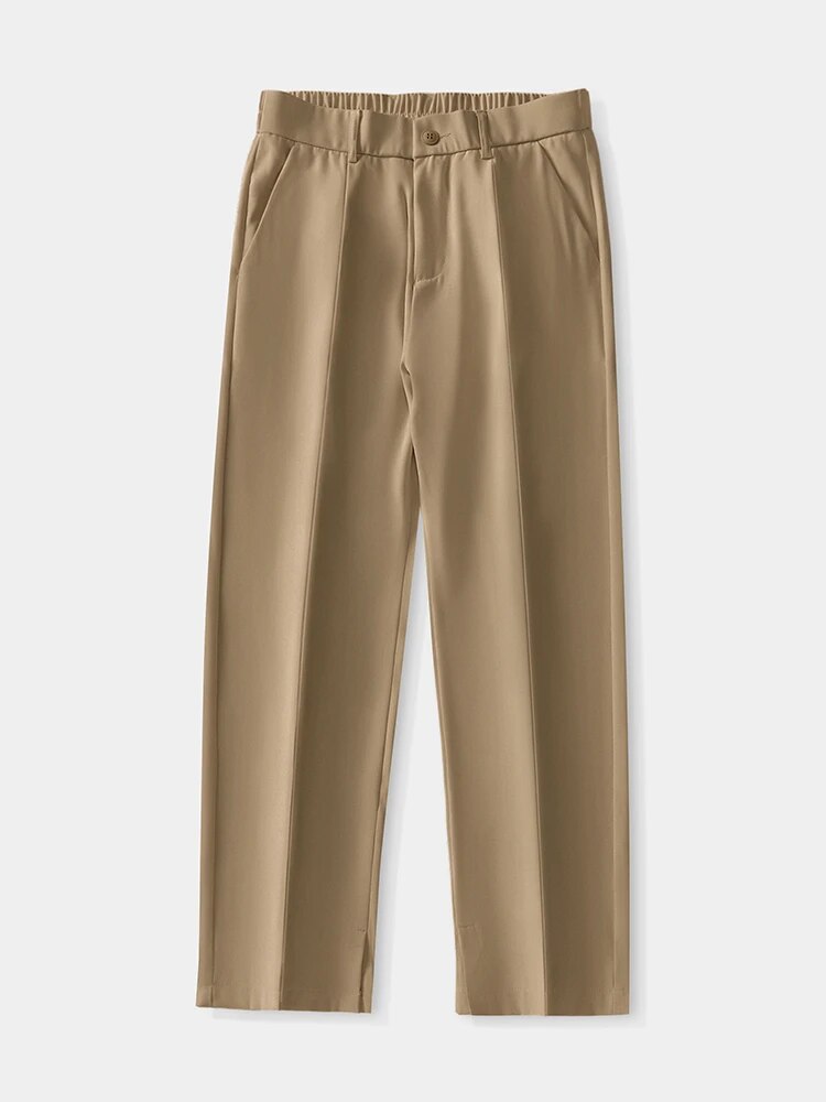 Sommerhose – Leichte Herrenhose mit elastischem Bund und geradem Bein-Chaps Herrenmode