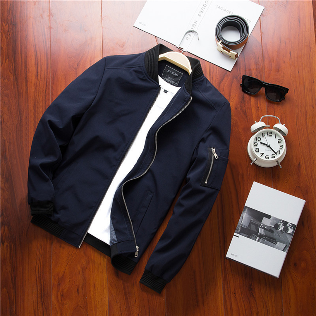 Sommerjacke - Leichtgewicht - Zip-Up - Bomberjacke - Herrenjacke-Chaps Herrenmode
