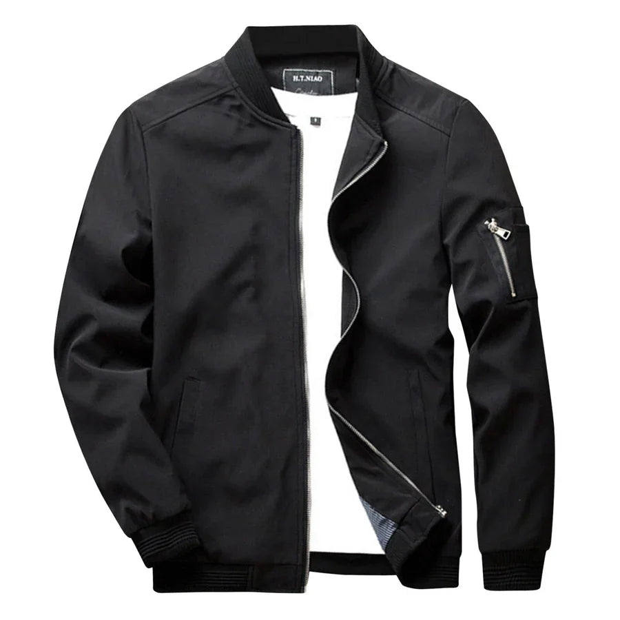 Sommerjacke | Reißverschluss | Dünn | Bomberjacke | Herrenjacke-Chaps Herrenmode