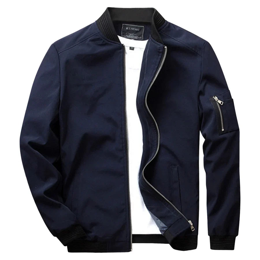 Sommerjacke | Reißverschluss | Dünn | Bomberjacke | Herrenjacke-Chaps Herrenmode