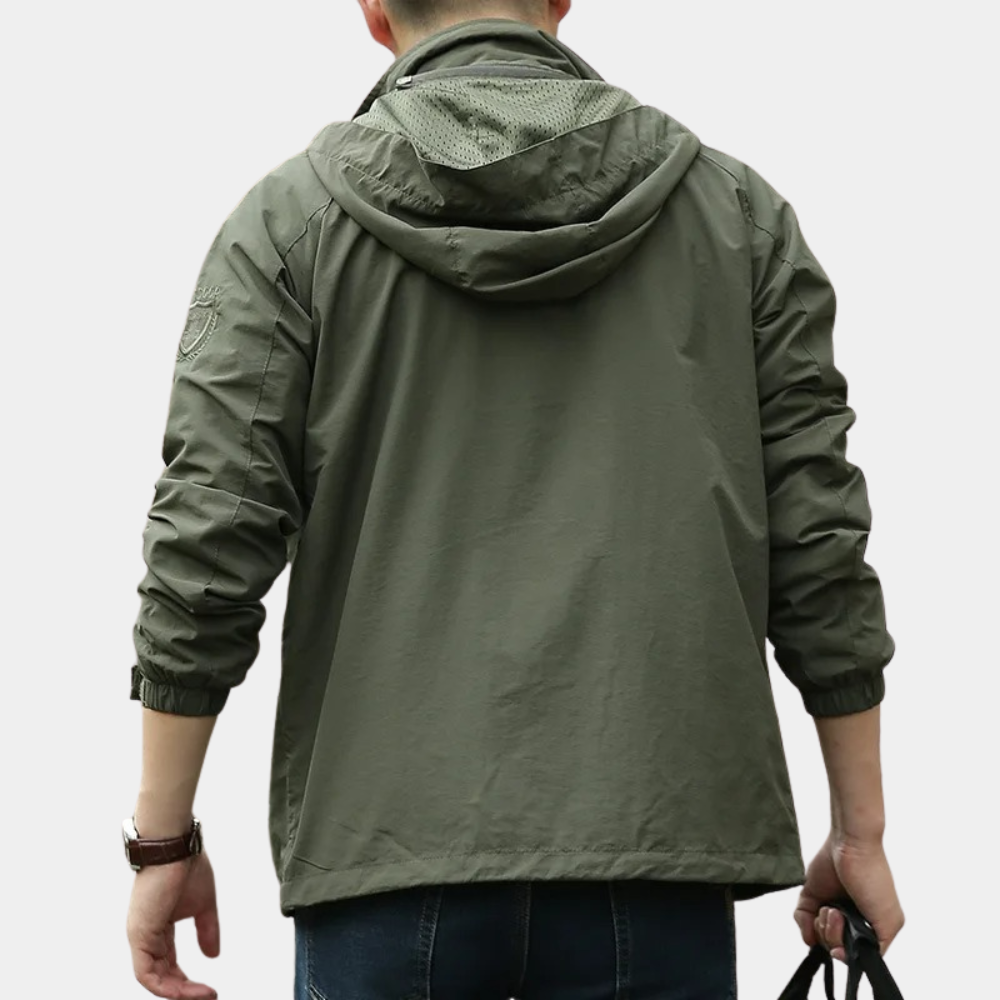 Sommerjacke – dünne, winddichte Herren-Funktionsjacke mit Kapuze-Chaps Herrenmode