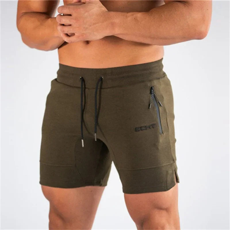 Sportshorts – Aktive Shorts für Männer mit Kordelzug und Taschen-Armeegrün-S-Chaps Herrenmode