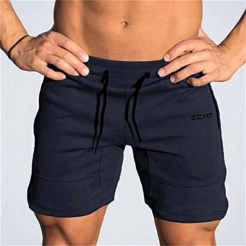 Sportshorts – Aktive Shorts für Männer mit Kordelzug und Taschen-Marineblau-S-Chaps Herrenmode