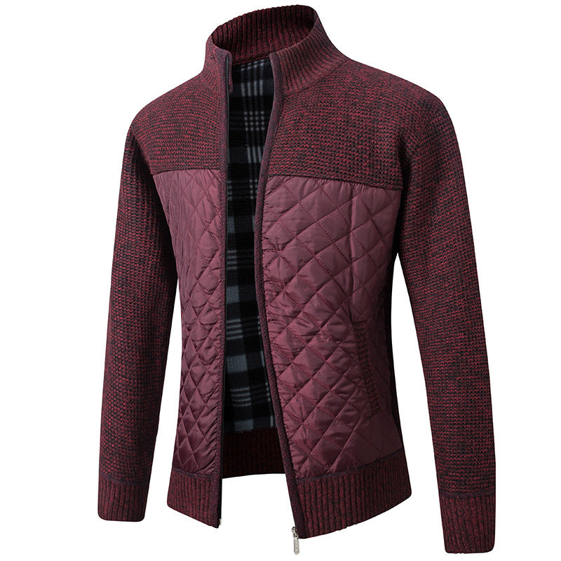 Steppjacke | Reißverschluss | Stehkragen | Winterkleidung | Herrenjacke-Rot-M-Chaps Herrenmode