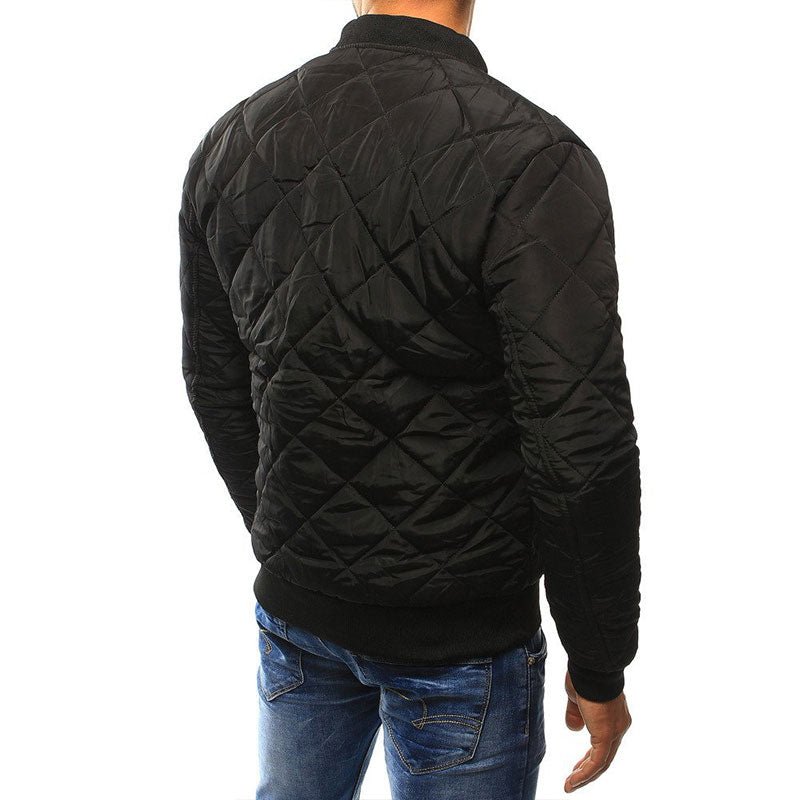 Steppjacke – lässige Winterjacke für Herren mit Reißverschluss und Taschen-Chaps Herrenmode