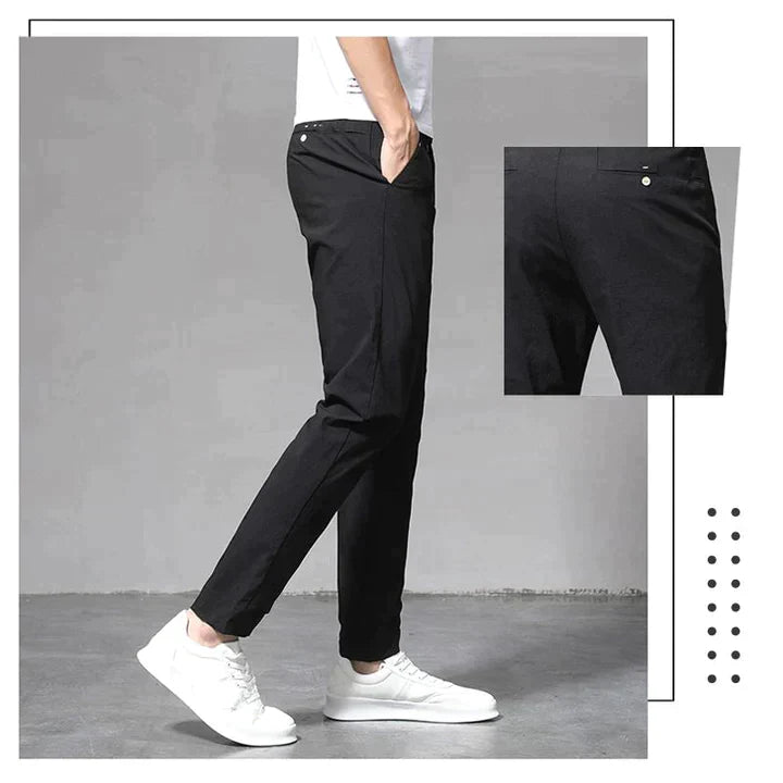 Stretch-Hose – schmale Passform, gerade geschnittene Chino-Hose für Herren-Chaps Herrenmode