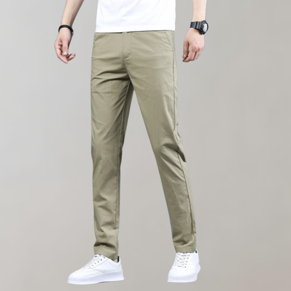 Stretch-Hosen | Skinny | Elastische Taille | Chino-Hosen | Herrenhosen-Chaps Herrenmode