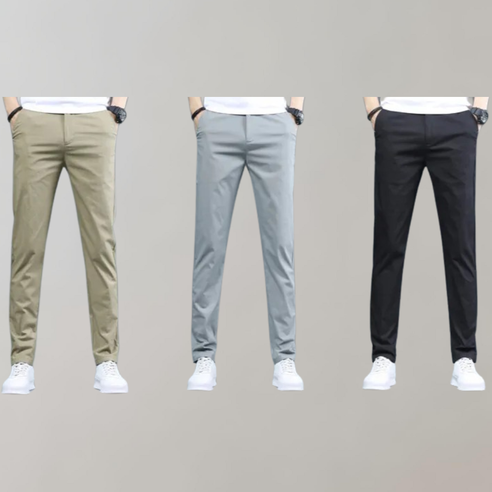Stretch-Hosen | Skinny | Elastische Taille | Chino-Hosen | Herrenhosen-Chaps Herrenmode
