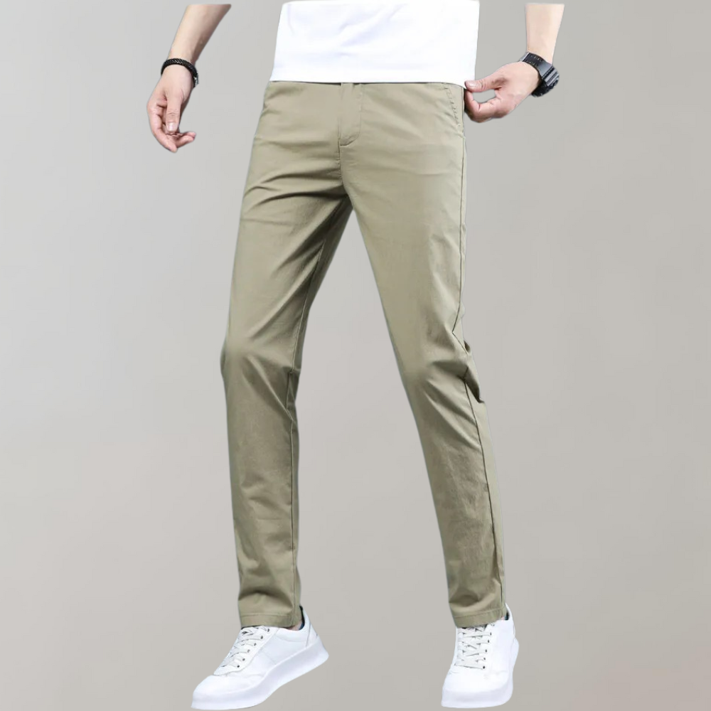 Stretch-Hosen | Skinny | Elastische Taille | Chino-Hosen | Herrenhosen-Chaps Herrenmode