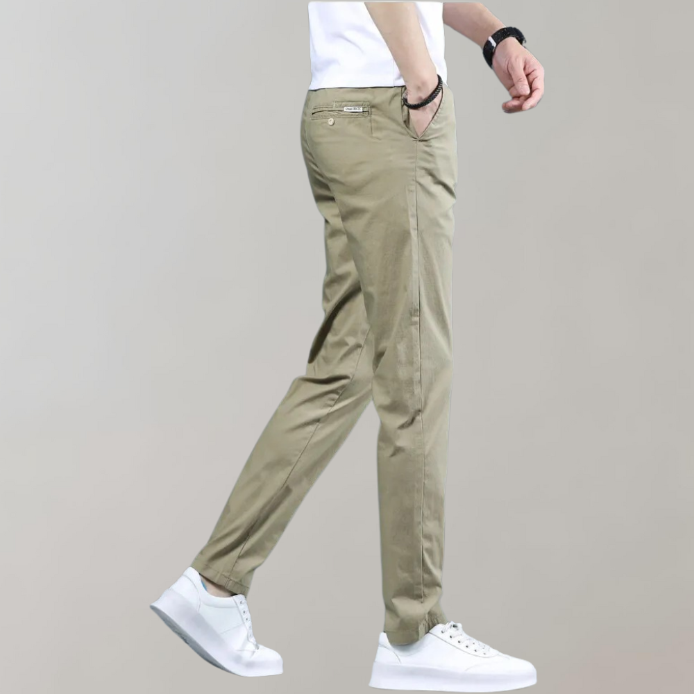 Stretch-Hosen | Skinny | Elastische Taille | Chino-Hosen | Herrenhosen-Chaps Herrenmode
