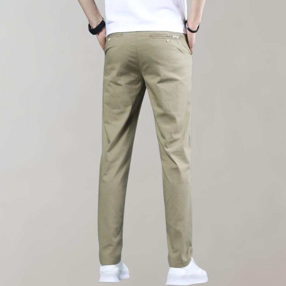 Stretch-Hosen | Skinny | Elastische Taille | Chino-Hosen | Herrenhosen-Chaps Herrenmode
