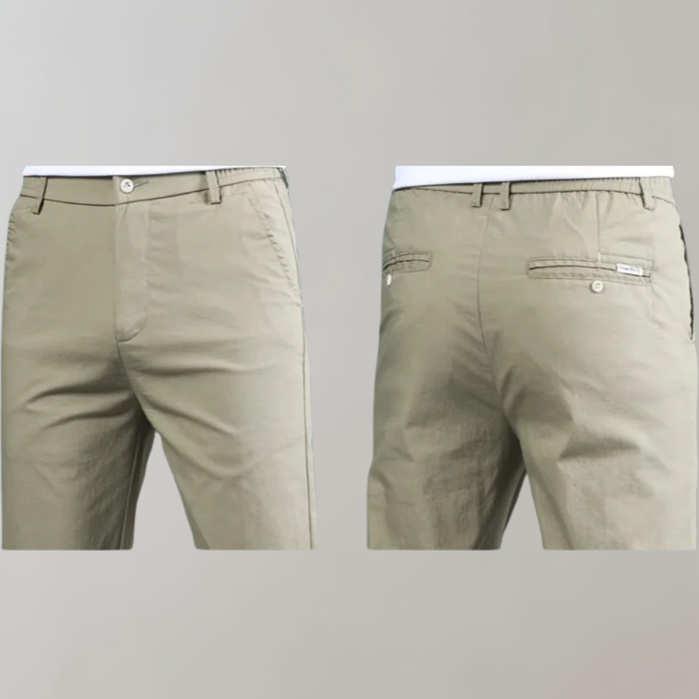 Stretch-Hosen | Skinny | Elastische Taille | Chino-Hosen | Herrenhosen-Chaps Herrenmode