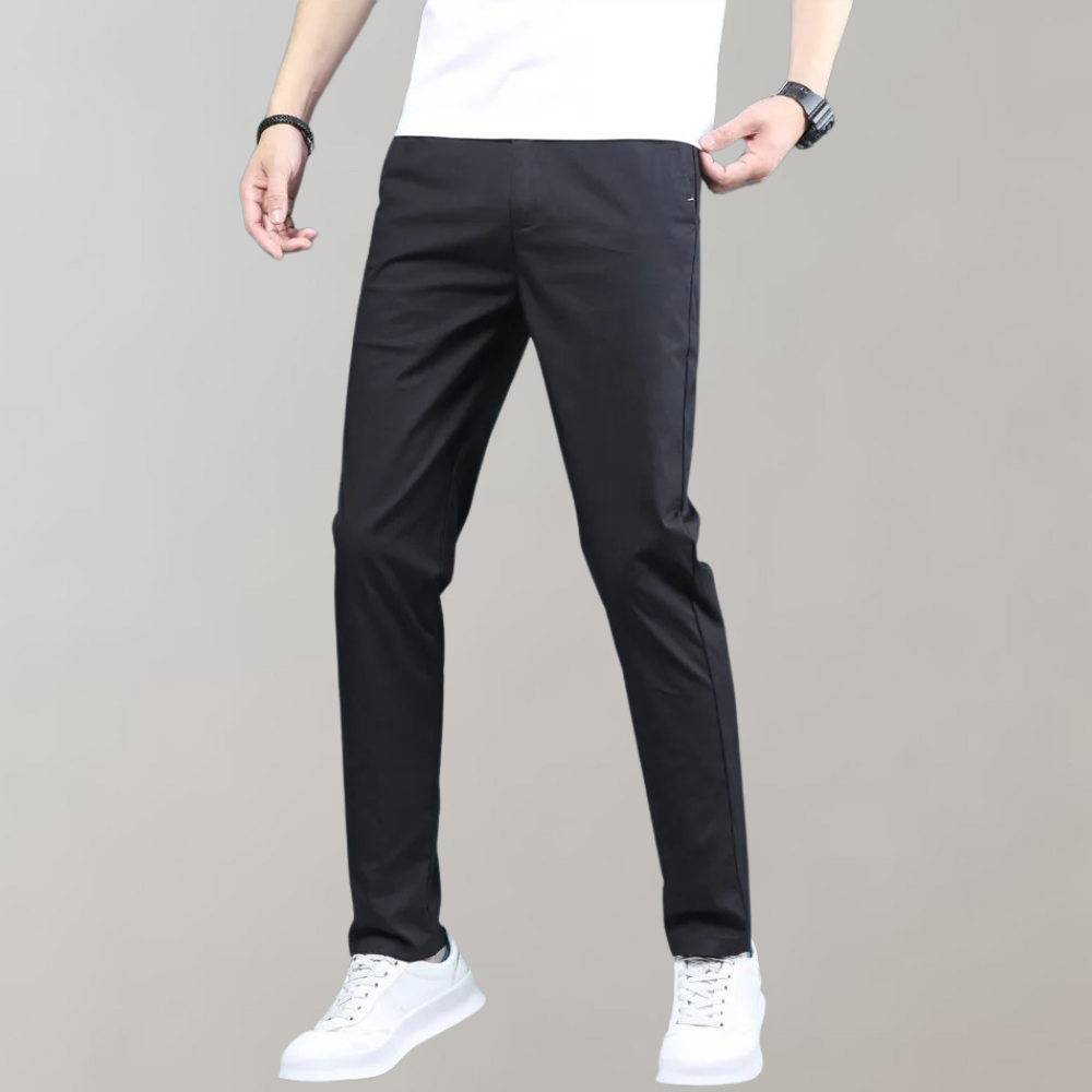 Stretch-Hosen | Skinny | Elastische Taille | Chino-Hosen | Herrenhosen-Chaps Herrenmode