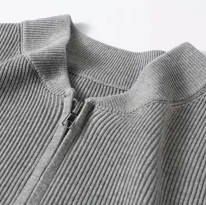 Strickjacke | Weich | Langarm | Reißverschluss-Strickjacke | Herren-Strickjacke-Chaps Herrenmode