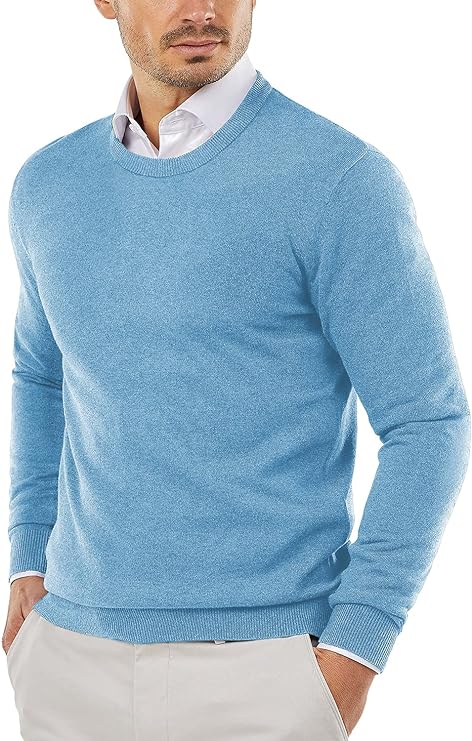 Strickpullover | Rundhalsausschnitt | Pullover | Baumwollpullover | Herrenpullover-Chaps Herrenmode