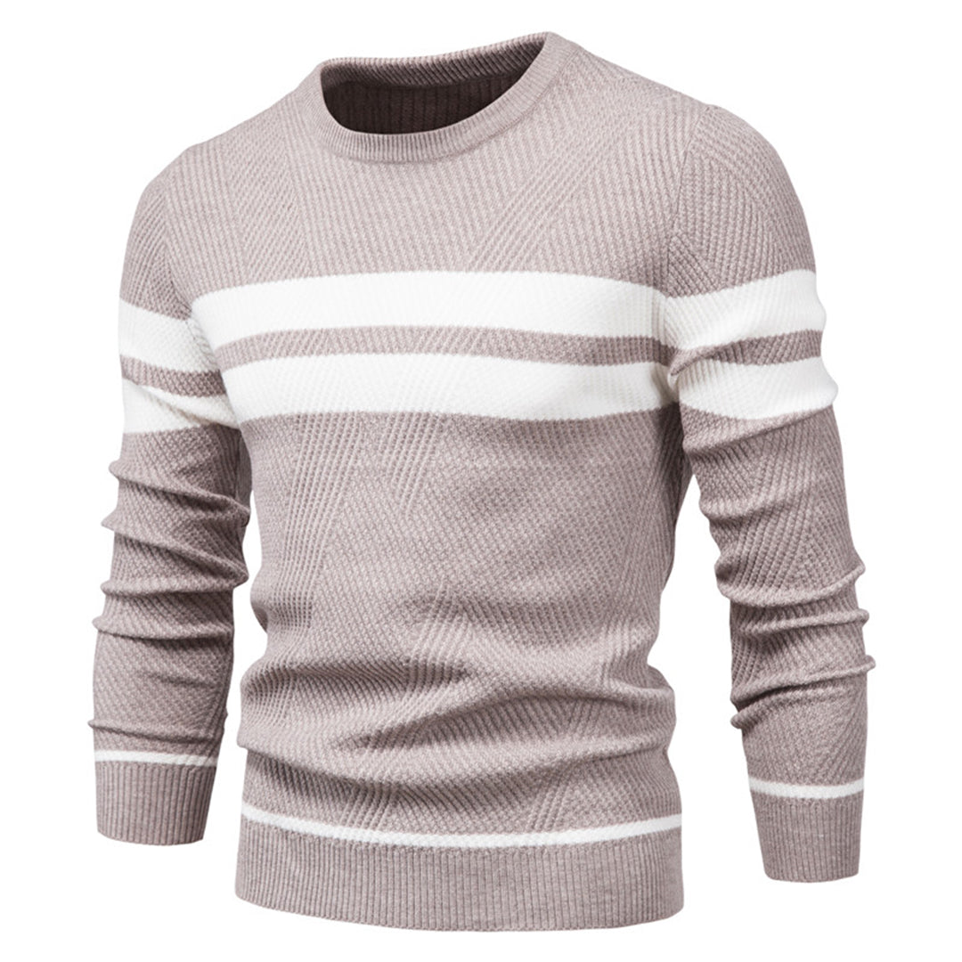 Strickpullover – Schmal Geschnitten – Rundhalsausschnitt – Pullover – Herrenbekleidung-Chaps Herrenmode