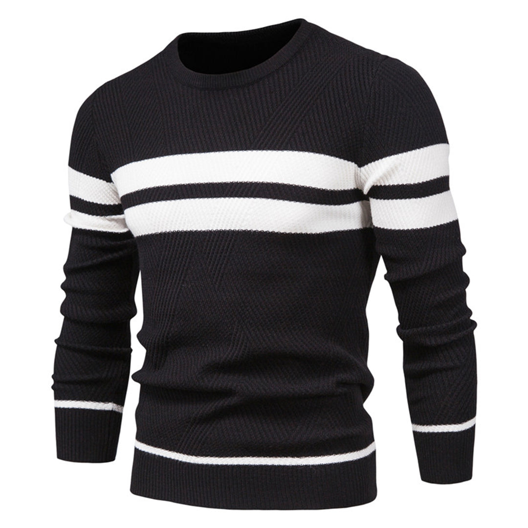 Strickpullover – Schmal Geschnitten – Rundhalsausschnitt – Pullover – Herrenbekleidung-Chaps Herrenmode