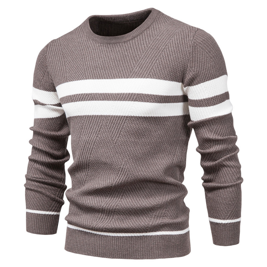 Strickpullover – Schmal Geschnitten – Rundhalsausschnitt – Pullover – Herrenbekleidung-Chaps Herrenmode