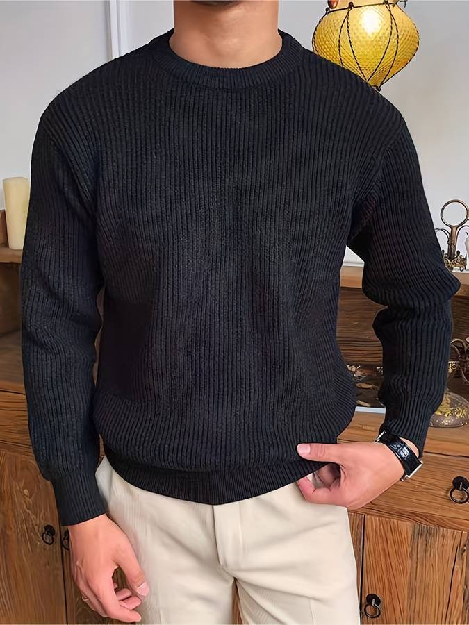 Strickpullover – warm – Rippstrick – Strickpullover – Herren-Strickwaren-Chaps Herrenmode