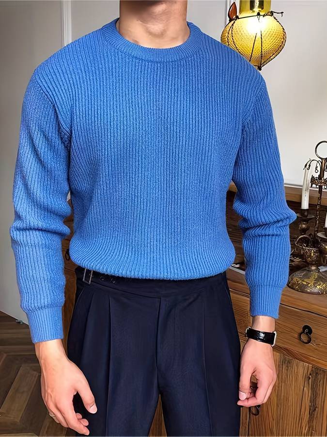 Strickpullover – warm – Rippstrick – Strickpullover – Herren-Strickwaren-Chaps Herrenmode