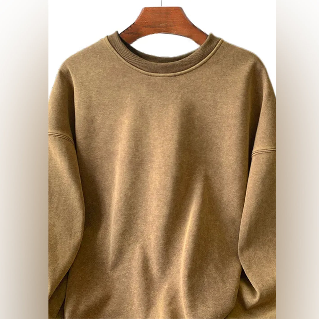 Sweatshirt - Schlichter, bequemer Rundhals-Pullover für Männer-Chaps Herrenmode