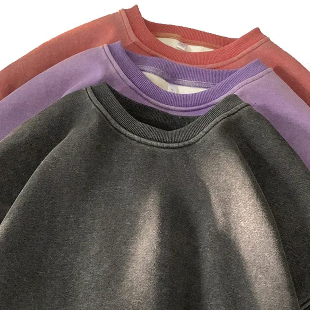 Sweatshirt - Schlichter, bequemer Rundhals-Pullover für Männer-Chaps Herrenmode
