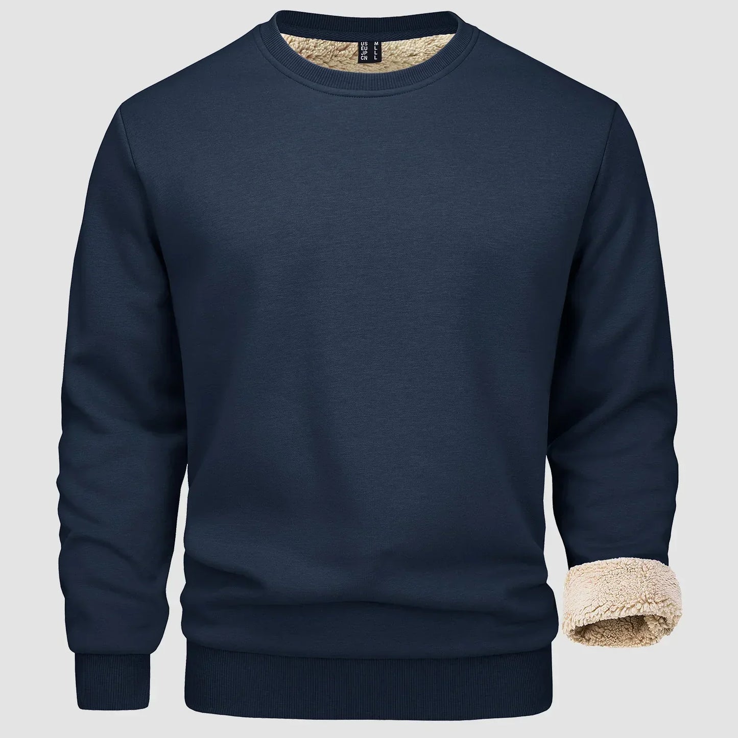Sweatshirt – Warm – Rundhalsausschnitt – Winterpullover – Fleecegefütterte Sweatshirts für Männer-Chaps Herrenmode