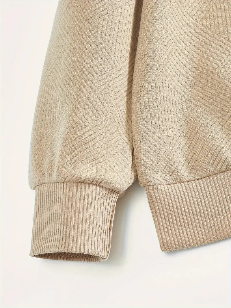 Sweatshirt mit Viertelreißverschluss | Mit Kragen | Normaler Reißverschluss | Herren-Pullover mit halbem Reißverschluss | Herrenbekleidung-Chaps Herrenmode