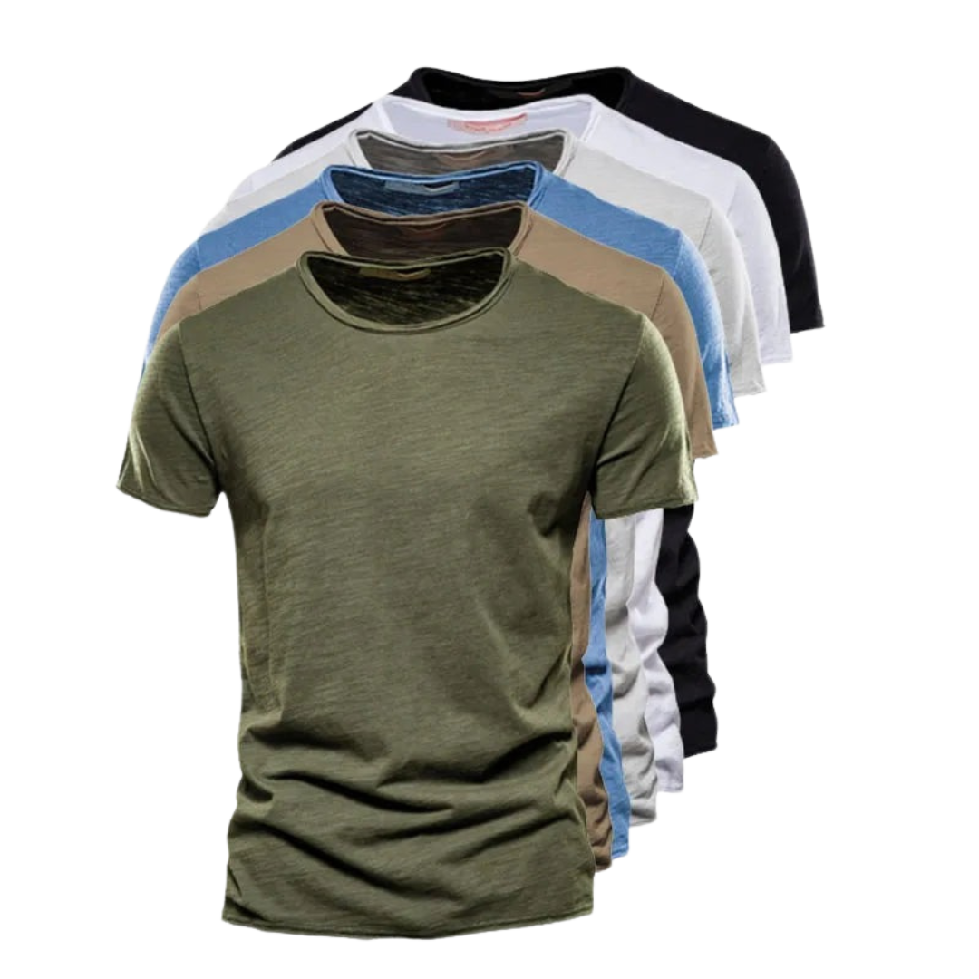 T-Shirt | Freizeit | Kurzarm | Rundhalsausschnitt | Herrenhemden-Chaps Herrenmode