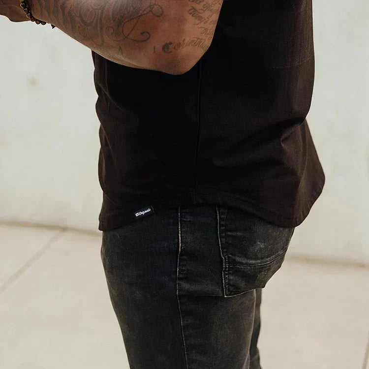T-Shirt – atmungsaktives Kurzarm-Shirt mit Rundhalsausschnitt für Herren-Chaps Herrenmode