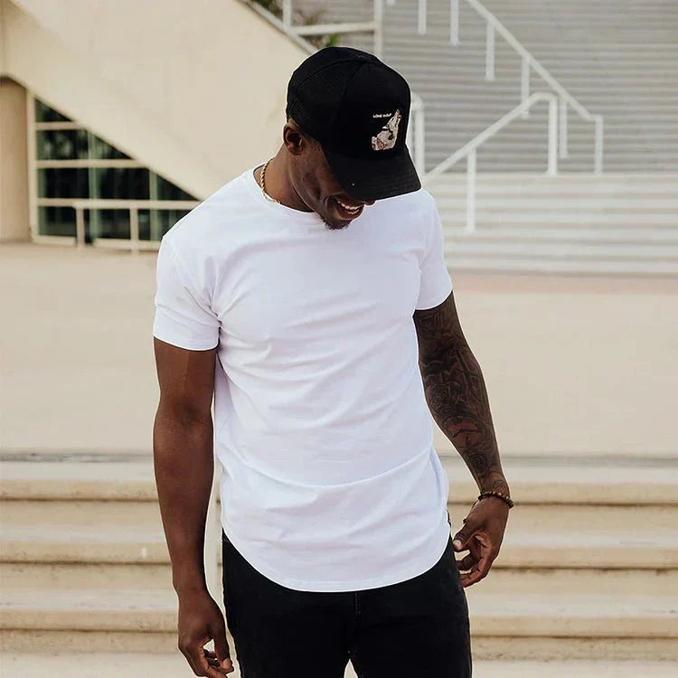 T-Shirt – atmungsaktives Kurzarm-Shirt mit Rundhalsausschnitt für Herren-Chaps Herrenmode