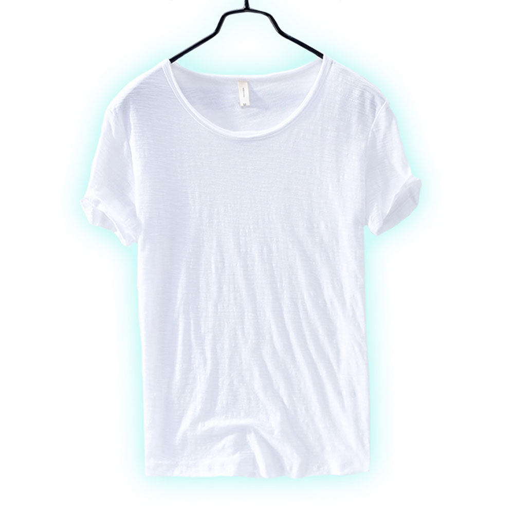 T-Shirt – leicht – mit kurzen Ärmeln – Rundhalsausschnitt – Herrenbekleidung-Chaps Herrenmode