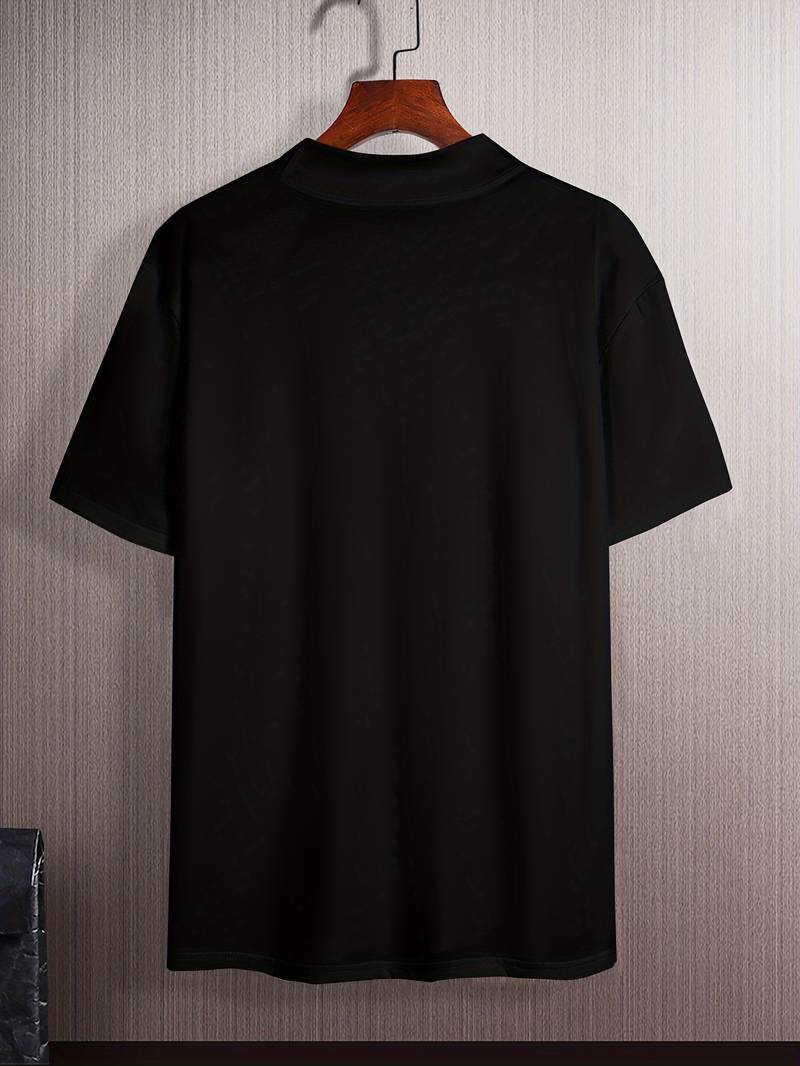 T-Shirt mit hohem Kragen | Kurzarm | Rollkragen | Herren-T-Shirt | Herrenbekleidung-Chaps Herrenmode