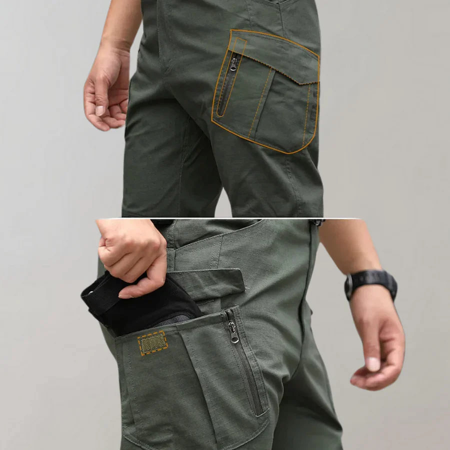 Taktische Hose | Elastisch | Gerade geschnittenes Bein | Cargohose | Herren-Chaps Herrenmode