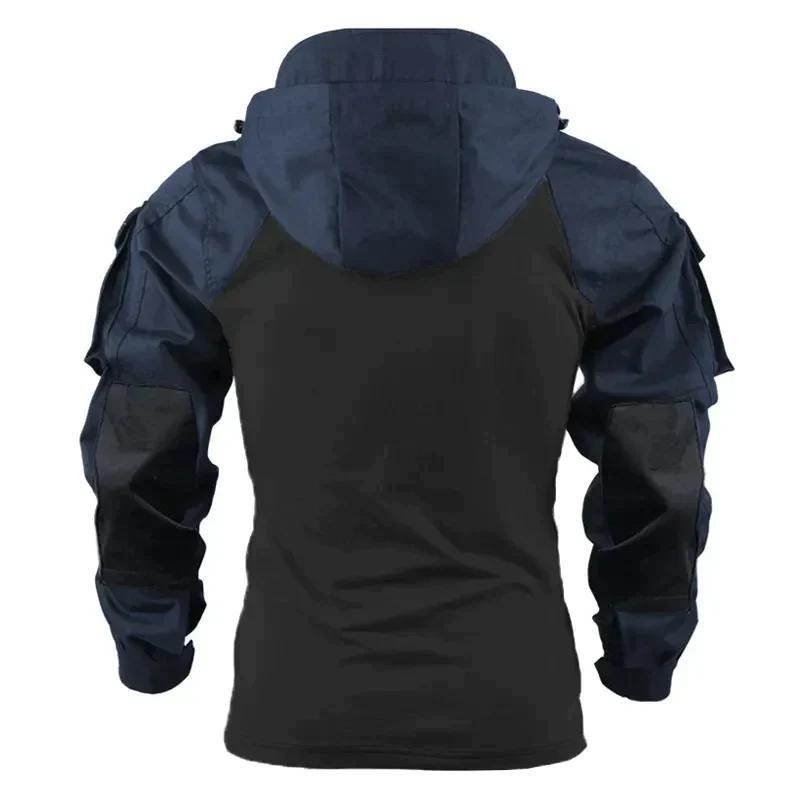 Taktisches Hemd – Kapuze – Halbreißverschluss – Trekking-Kapuzenjacke – Herrenhemd-Chaps Herrenmode
