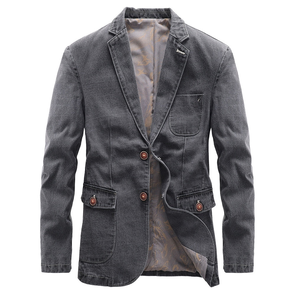 Tommy - Fusion Jacke-Grau-S-Chaps Herrenmode