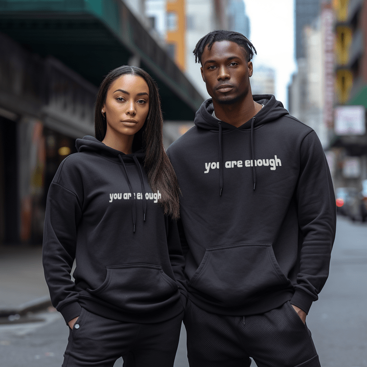 Übergroßer Hoodie - Unisex Warm bedruckter Text Pullover Hoodie-Chaps Herrenmode