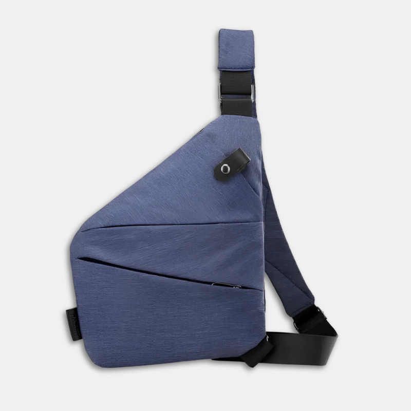 Umhängetasche – verstellbar – diebstahlsicher – Brustbeutel – Herrentaschen-Marineblau-Linkshänder-Chaps Herrenmode