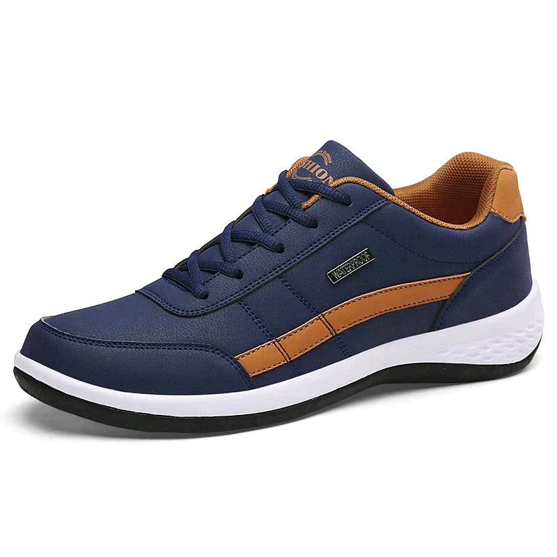 Walking-Schuhe – Schnürschuhe – Orthopädisch – Herren-Sneaker – Turnschuhe-Blau-39-Chaps Herrenmode