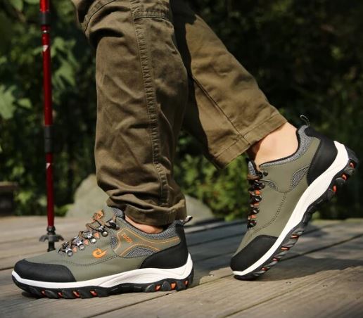 Wanderschuhe | Anti-Rutsch | Atmungsaktiv | Wanderschuhe | Herrenschuhe-Grün-39-Chaps Herrenmode