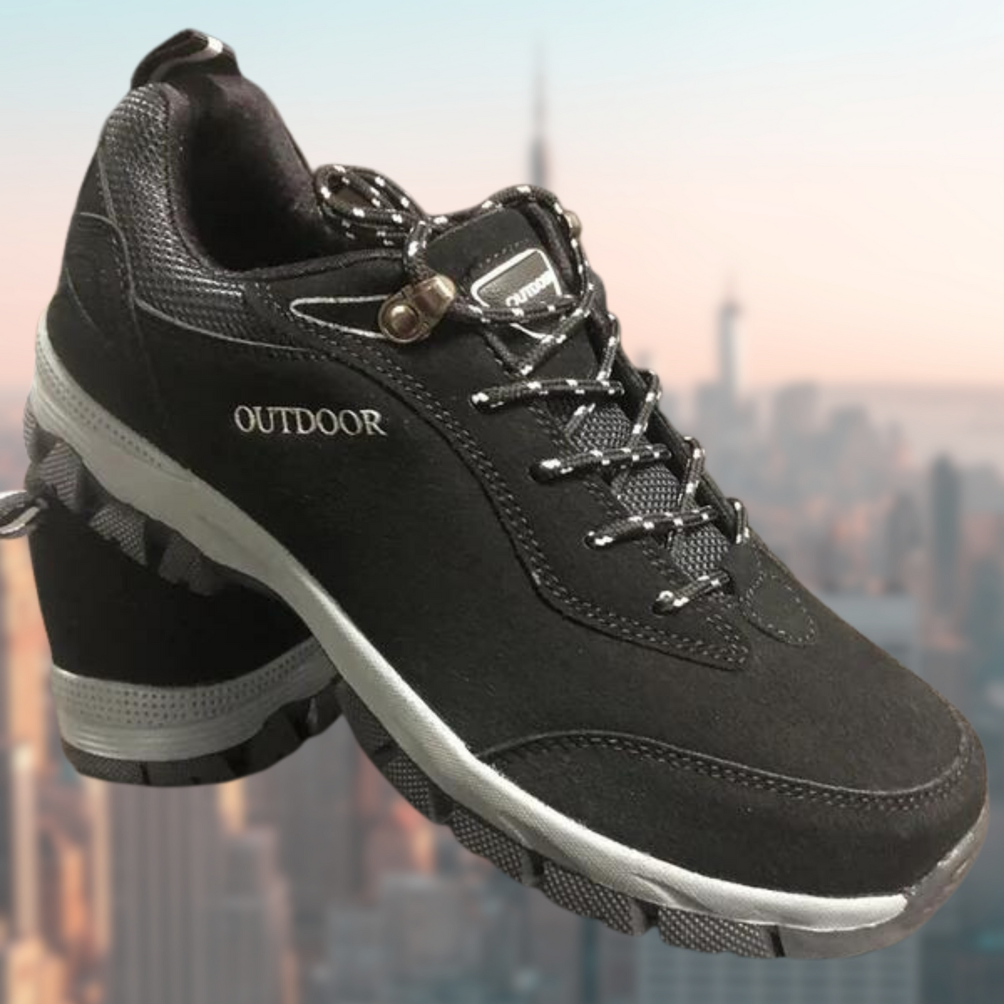Wanderschuhe | Anti-Rutsch | Schnürschuhe | Orthopädische Schuhe | Herrenschuhe-Schwarz-39-Chaps Herrenmode