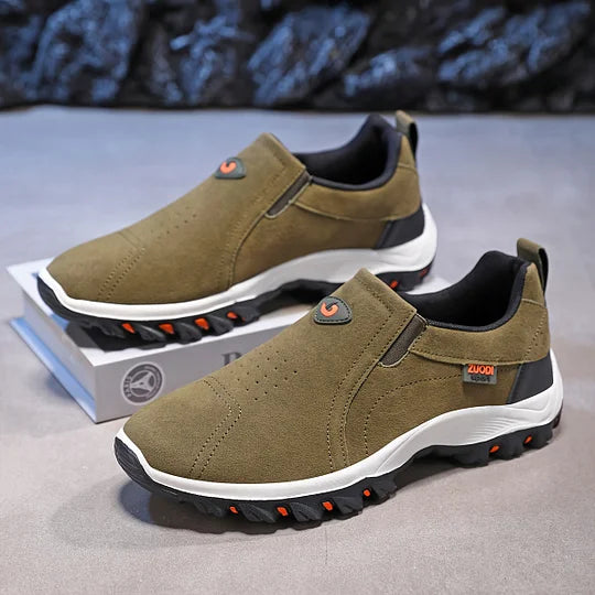 Wanderschuhe | Ergonomisch | Gummisohle | Schlupfschuhe | Herrenschuhe-Grün-39-Chaps Herrenmode