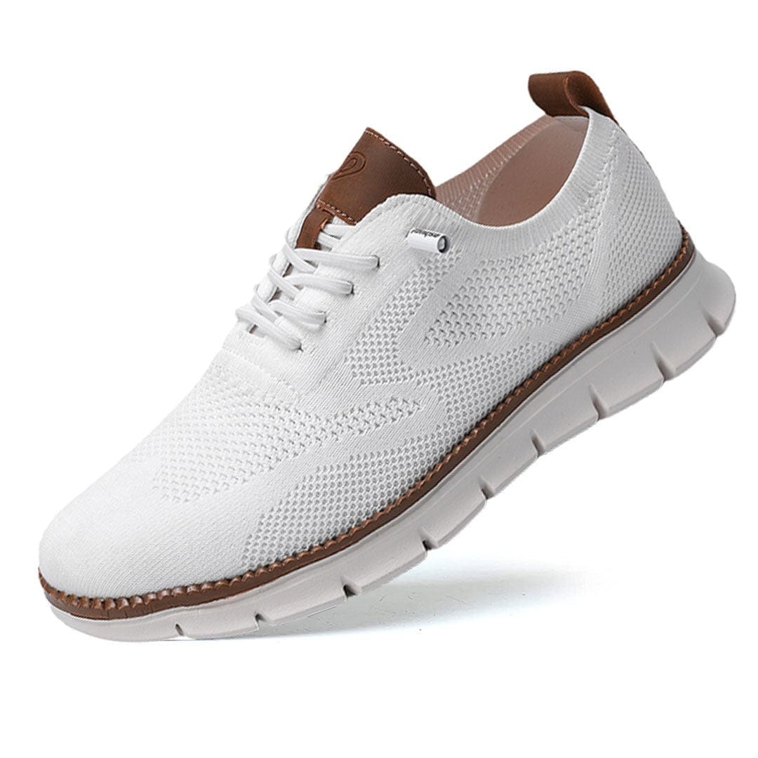 Wanderschuhe | Slip-On | Ergonomisch | Mesh-Sneaker | Herrenschuhe-Weiß-40-Chaps Herrenmode