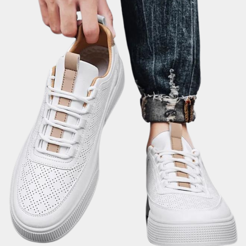 Weiße Sneakers - Leichte Slip-On Sneakers für Männer für den Sommer-Chaps Herrenmode